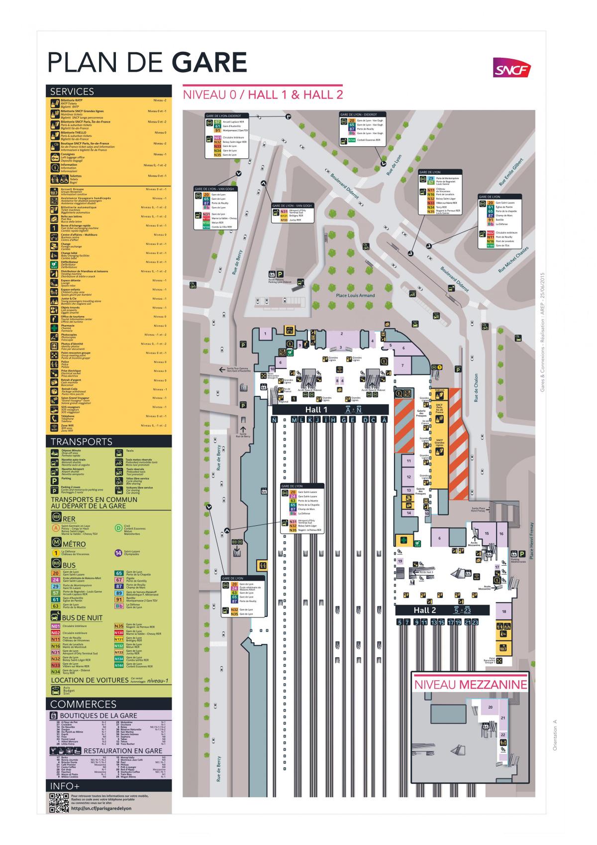 Mapu Paríž-Gare de Lyon