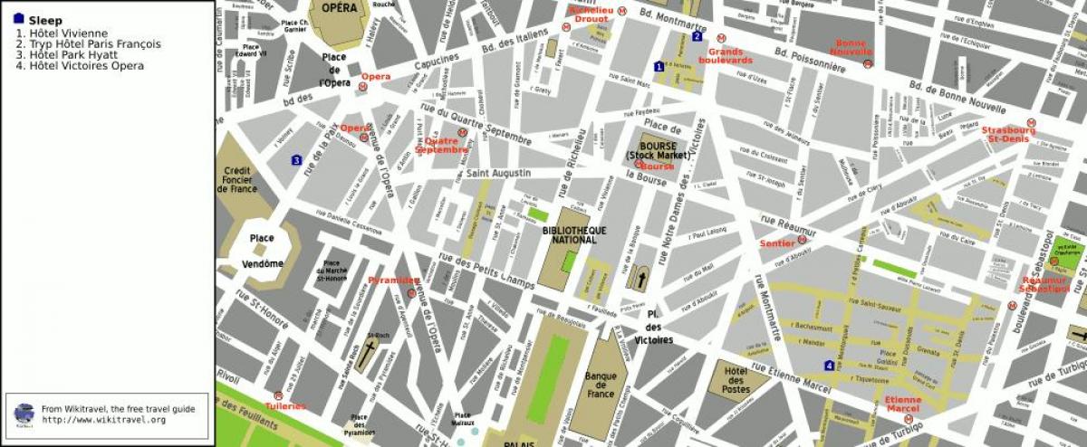 Mapa 2. arrondissement Paríža