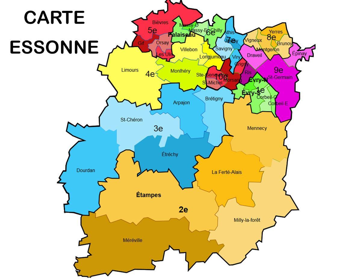 Mapa Essonne