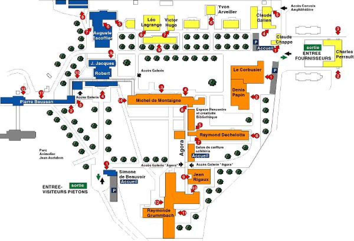 Mapa Georges-Clemenceau nemocnici