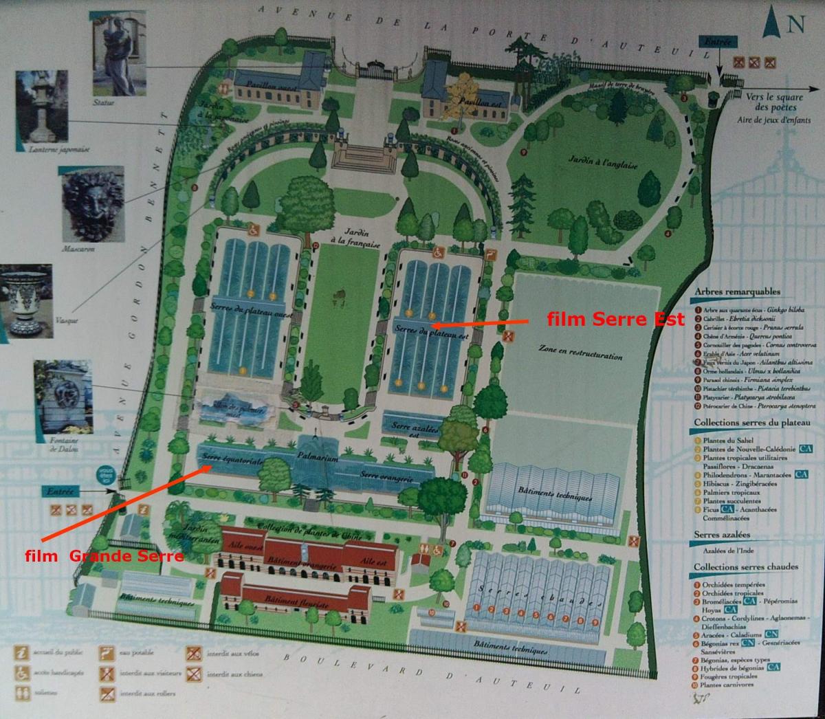 Mapa Jardin de Serres d ' auteuil