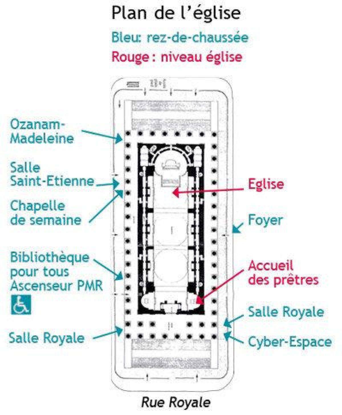 Mapa Madeleine v Paríži