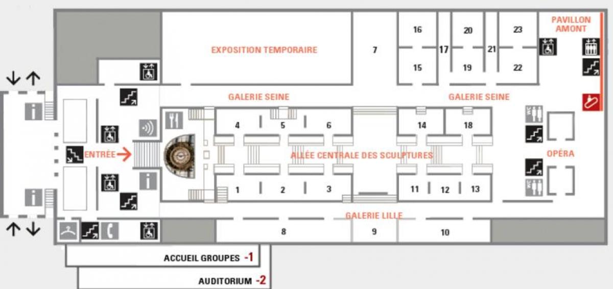 Mapa Musée d'Orsay
