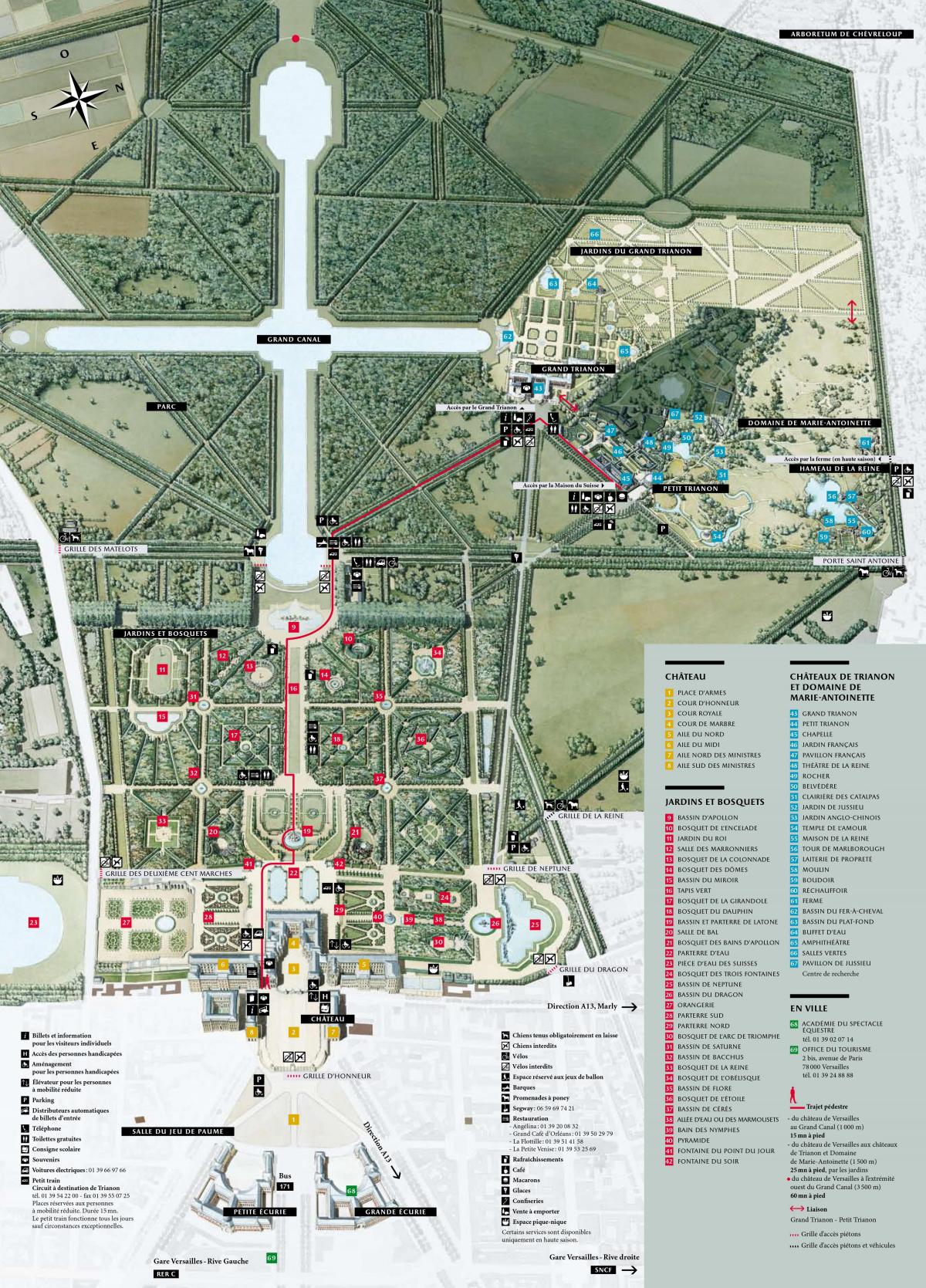 Mapa Palácom