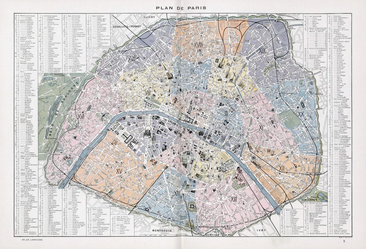 Mapu Paríž 1900