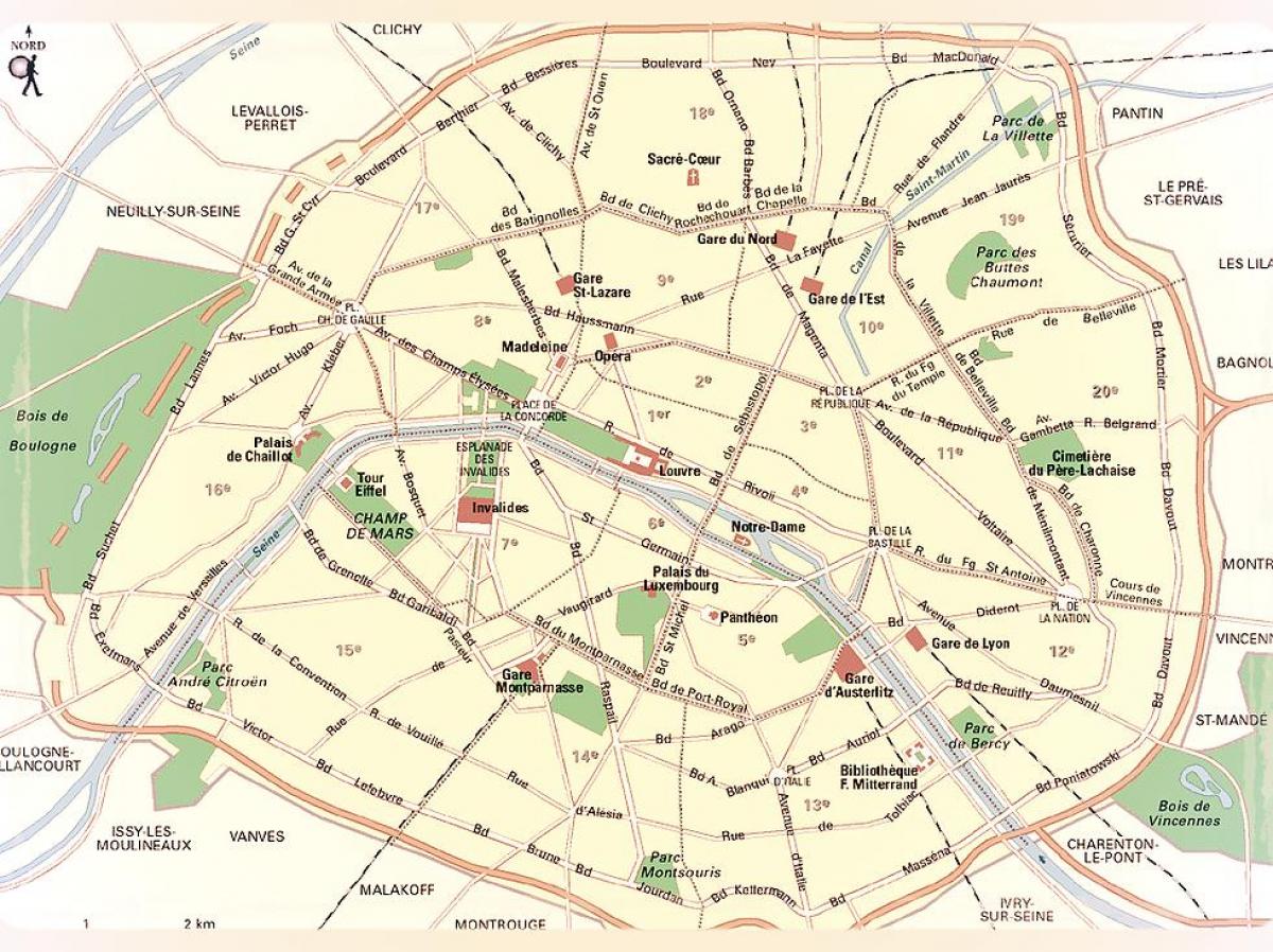 Mapu Paríž Parky