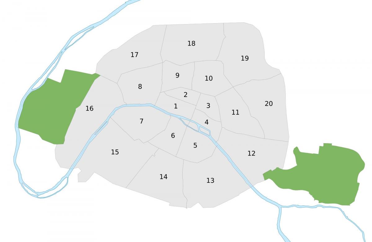 Mapu Paríža vektor