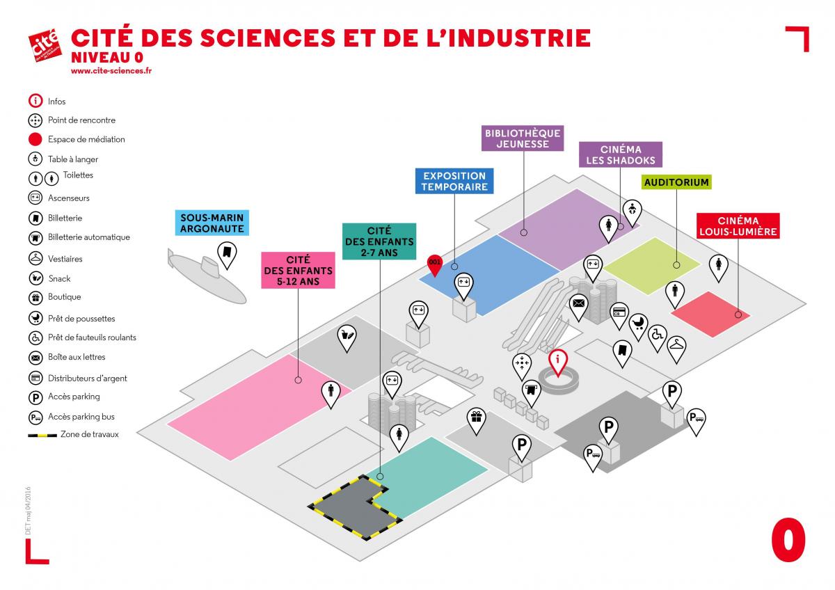 Mapa Cité des Sciences et de l ' Industrie