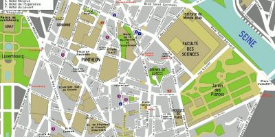 Mapa 5th arrondissement Paríža