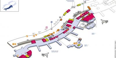 Mapa CDG airport terminal 2A