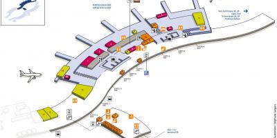 Mapa CDG airport terminal 2D