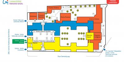 Mapa Fernand-Widal nemocnici