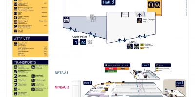 Mapa Gare Montparnasse Hale 3