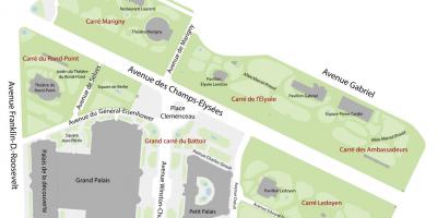 Mapa Jardin des Champs-Élysées