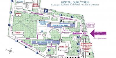 Mapa Joffre-Dupuytren nemocnici