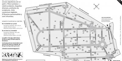 Mapa Montmartre Cintorín