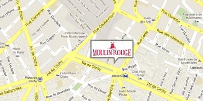 Mapa Moulin rouge