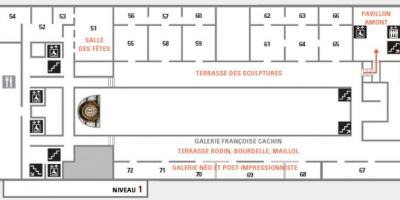Mapa Musée d'Orsay Úroveň 2