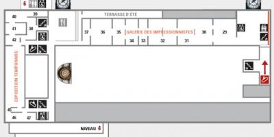 Mapa Musée d'Orsay Úroveň 5