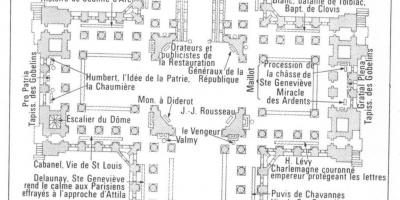 Mapa Panthéon Paris