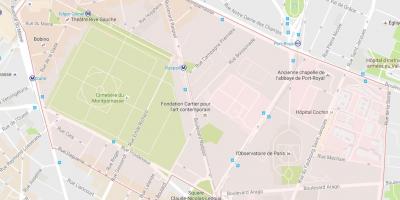 Mapa Štvrti Montparnasse