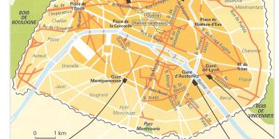 Mapa Paris Haussmann