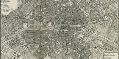 Mapu Paríža 1800