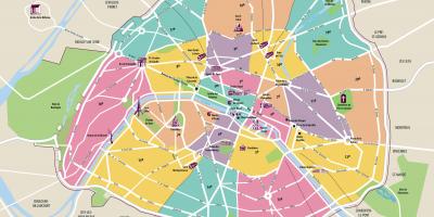 Mapu Paríža intramural