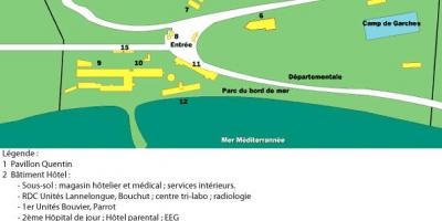 Mapu San Salvadour nemocnici