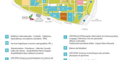 Mapa Univerzite Paríž